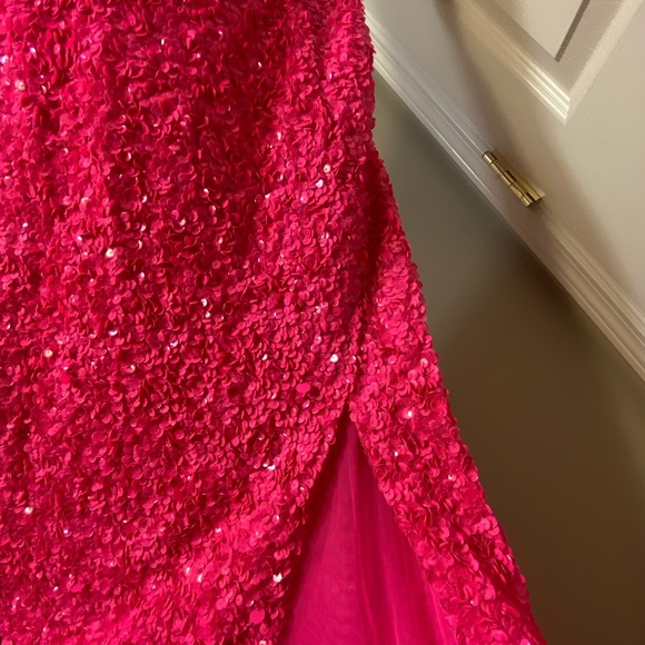 Hot pink sherri hill prom dress - Picture 7 of 10